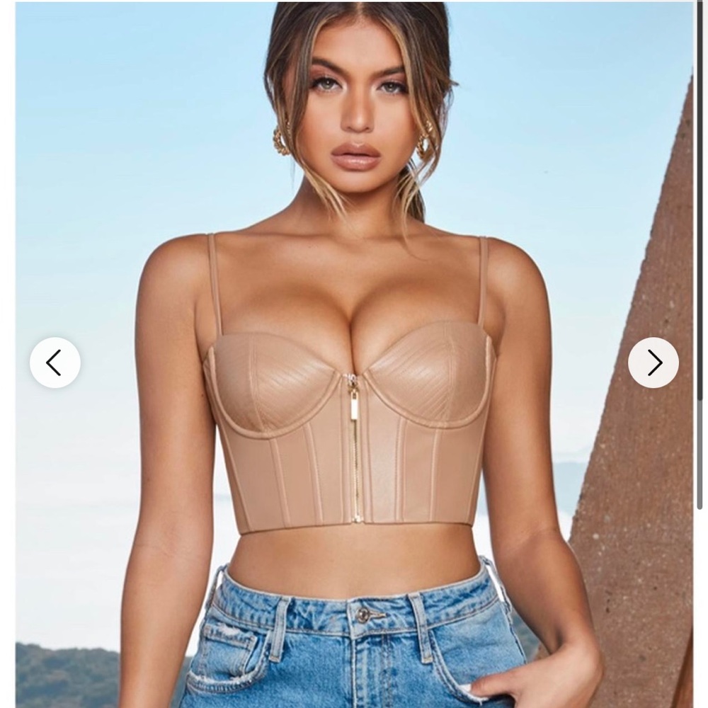 Oh Polly nude corset top